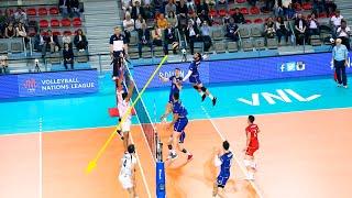 Powerfull Volleyball Spikes by Earvin Ngapeth | VNL 2021