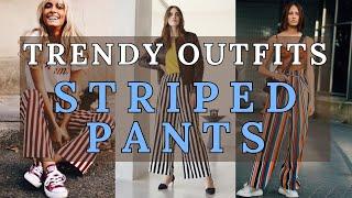 Trendy Striped Pants Outfits | Elevate Your Style with Bold Patterns | 2024 Fashion Trends