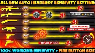 Free Fire Headshot setting 2025  Best Sensitivity Settings ️| Sensitivity + Hud Settings Free Fire