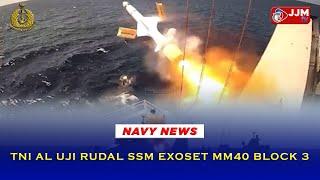 Navy News - TNI AL UJI RUDAL SSM  EXOCET MM40 BLOCK 3