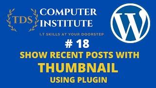 How to Show Recent Posts with Thumbnail Using Plugin in WordPress Step By Step Tutorial  Urdu/Hindi
