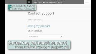 Contacting Autodesk Support - January 2019