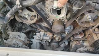 pajero sport v6 engine" timing adjustment"