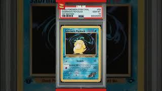 Sabrina's Psyduck 99/132 1st Edition Gym Challenge PSA 10 Gem Mint Pokemon Card