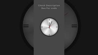 Analog clock using html/css    #clock #shorts #viral #html #css #webdeveloper