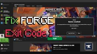 How To Fix Minecraft Forge Crashing Exit Code 1