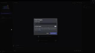 How to create categories/channels on your discord server
