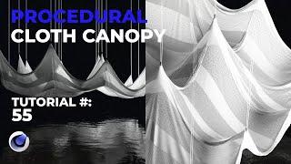 Procedural Cloth Canopy - Cinema 4D 2023 Tutorial