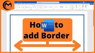 How to add Border in Microsoft Word