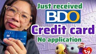 BDO CREDIT CARD WITHOUT APPLICATION.