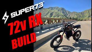 Super73 RX 72v 40ah build affordable Amazon ebike upgrade 48mph controller stock motor day 1 test