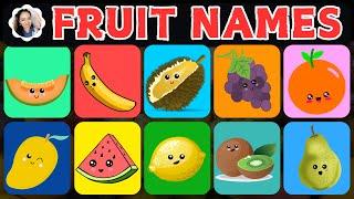 Fruit names for KIDS | Learn with  Teacher Sami