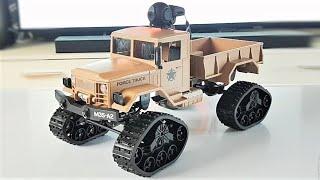 LBLA Military Tracked RC Truck FY001BW - FPV 4WD Rock Crawler Review