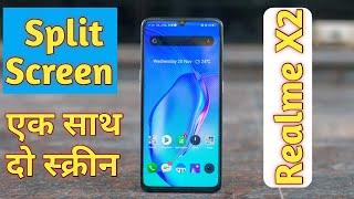 Realme X2 Split Screen, How to use split screen in realme X2