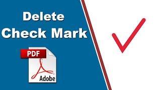 How to Delete a Checkmark from a PDF Fill and Sign with Adobe Acrobat Pro 2020