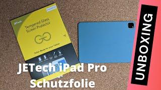 Wie man kein Panzerglas aufs Tablet anbringen sollte ‍️ JETech iPad Pro Schutzfolie (Unboxing)