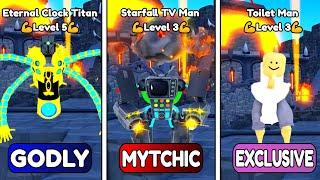 NEW!Eternal Clock Titan vs Starfall TV Man vs Toilet Man ENDLESS MODE|Toilet Tower Defense