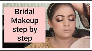 Barat bridal Makeup step by step complete tutorial | Sadia Ejaz