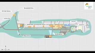 T2 at BLR Airport: Route Map