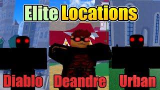 All Elite Bosses Location in Blox Fruits!