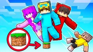 Minecraft But We’re On ONE TINY BLOCK!