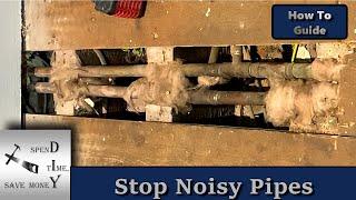 How to stop noisy central heating pipes. No plumbing required.