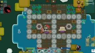 Making a Hotel in Starve.io (Trolling with crab gear as well)