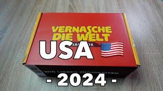 Vernasche die Welt Snackbox - USA - August 2024 - Unboxing + Taste Test 