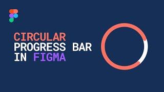  How to create a circular progress bar in Figma.  Quick Figma tutorials. Figma circle progress bar