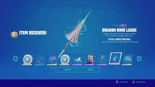 How to Unlock Dragon Rune Lance Style (Infiltrator) in Fortnite | Battle Pass Rewards Page 4