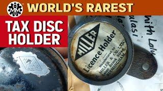 'MILLER' World's rarest Tax disc holder 