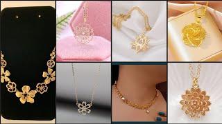 Gold floral necklace design #fashion #gold #goldjewellery #youtubevideo @FASHIONGRAM #viralvideo