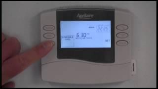 Aprilaire 8463 Thermostat Instructional Video