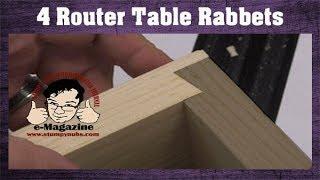 Have you ever used these 4 clever router table rabbet joints?