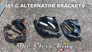 351 CLEVELAND ALTERNATOR BRACKET SET DIFFERENCES