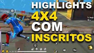 MELHORES MOMENTOS 4X4 E 6X6 COM INSCRITOS - HIGHLIGHTS FREE FIRE