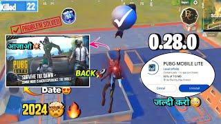 Pubg Lite New 0.28.0 Old Zombie Mode Back Update 2024 | Pubg Lite Old is Back 0.28.0 Update 2024 