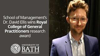 School of Management’s Dr. David Ellis wins Royal College of General Practitioners research award