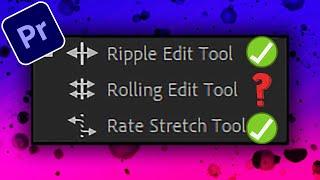 Ripple vs Rolling vs Rate Stretch edit tool in premiere pro cc