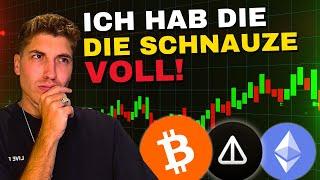 Bitcoin: Ich hab die Schnauze voll!  Ethereum & Notcoin Analyse