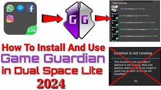 How to Download and Install Game Guardian in Dual Space in Android 11 12 13 14| 2024