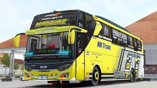 MARQUEZ|| MOD BUSSID JETBUS 3+ HINO RK NN TRANS Full Stiker Full Mboiss!!! Cuy! - bus simulator id