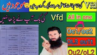 vfd fault Oc1/oc2/ol3/ou1t/ou2/oL2 solution in one group صرف ایک گروپ میں تمام فالٹ حل