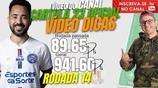 Dicas e Análises Rodada 14 Cartola FC - TOP na Liga dos Youtubers - TOP 1000 Nacional 21 e 23