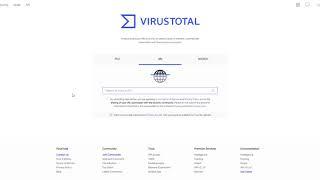 Using Virus Total to Scan Files and URL's