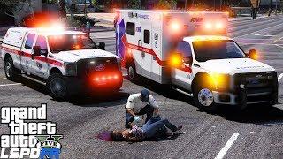 GTA 5 LSPDFR EMS Mod #13 | Playing As A Paramedic | American Medical Response Ambulance & Supervisor