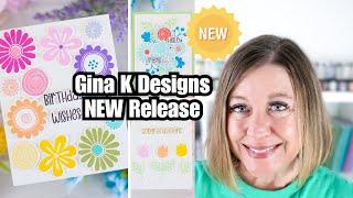 MUST SEE New Gina K. Designs Funky Flowers