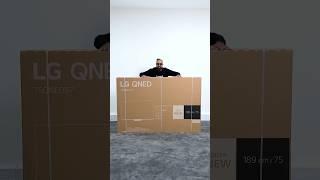 75 inch LG QNED87 4K TV ASMR Unboxing (2024)