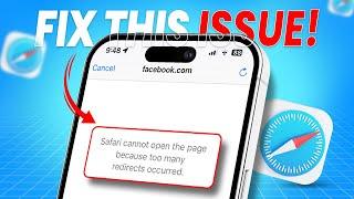 How to Fix "Too Many Redirects" Error on Safari | Resolve Safari Cannot Open Page Issue