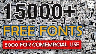 Fonts for Print on Demand - 5000 Free Fonts with Commercial Use Licence for Etsy, Redbubble, KDP